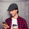 Cotton Solid Color Retro Style Cap Front Cap(Dark Khaki)