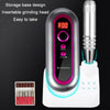 BLUEQUE Plug-in Portable Nail Art Carbon Brush Grinder, Specification: EU Plug (Black)
