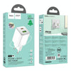 hoco N41 Almighty PD20W Type-C + QC3.0 USB Charger, EU Plug(White)