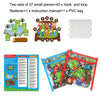 Storytelling Puppet Stickers English Enlightenment Early Education Picture Book Teaching Kids(Blue)