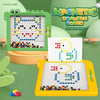 106 Beads Kids Magnetic Drawing Board Big Chess Children Creative Toys(Dinosaur Green)