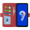 For Asus Zenfone 9 Dual-side Magnetic Buckle Horizontal Flip Leather Phone Case(Red)