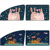 Automobile Sunshade Car Windows Sun Protection And Heat Insulation Magnetic Telescopic Side Curtains(Deep Sea Adventure Rear Square)