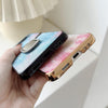 For Samsung Galaxy Z Flip3 5G Shinning Diamond Ring Holder Phone Case(Red Blue)
