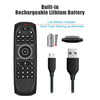 G7V Pro 2.4GHz Fly Air Mouse LED Backlight Wireless Keyboard Remote Control with Gyroscope for Android TV Box / PC, Support Intelligent Voice