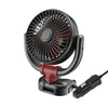 SUITU Car Foldable Cooling Fan Automobile Summer Temperature Reduction Fan, Model: Single 24V Cigarette Lighter Energized