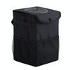With Cover Car Trash Can Foldable Car Chair Back Trash Can Waterproof Box, Size: 15 x 15 x 25cm(Black)