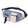 Y9574 Canvas Crossbody Single Shoulder Backpack Light Sports Chest Bag Blue