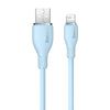 Baseus Pudding Series 2.4A USB to 8 Pin Fast Charging Data Cable, Length:1.2m(Blue)