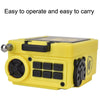 HanRongda HRD-701 Portable Full Band Radio Subwoofer Bluetooth TF Card Digital Display Radio(Yellow)