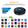 HK1RBOX-W2 Android 11.0 Amlogic S905W2 Quad Core Smart TV Box, Memory:4GB+64GB(EU Plug)
