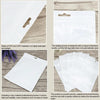 100 PCS 7cm x 25cm Hang Hole Clear Front White Pearl Jewelry Zip Lock Packaging Bag, Custom Printing and Size are welcome