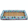 Cooling Pet Mat - Breathable Rattan & Linen - Owl - Large 60x50cm