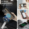 For iPhone 13 Pro Max AutSpace A12 MagSafe Magnetic RFID Card Bag Phone Case(Coffee)