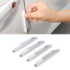 4pcs/set Car Door Anti-collision Strips Rearview Mirror Anti-scratch Stickers(Grey)