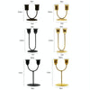 Y-shaped Gold U-shaped Iron Candle Holder Home Dinner Romantic Candle Holder Ornament