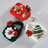 For AirPods Pro Woven Plush Bag Shape Bluetooth Earphone Protective Case(White Christmas Tree)