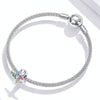 S925 Sterling Silver Colorful Little Windmill Beads DIY Bracelet Necklace Accessories