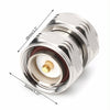 7/16 DIN Male to Male Adapter, 0-7GHz, 50 Ohm, Nickel-Plated Brass
