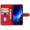 Leather Phone Case For  Alcatel 1x Fingerprint Version(Red)