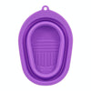Silicone Makeup Brush Puff Cleaning Pad(Purple)