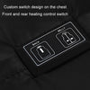 Dual Control Switch Smart USB Heating Down Vest, Size: XL(Blue)