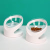 Elevated Cat Bowl, Tilted Raised Pet Dish, 14.2cm
