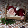 Newborn Photography Clothing Christmas Theme Modeling Mohair Hat + Jumpsuit Suit(Baby Boy)