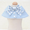 Dog Bandana Bib, Light Blue, Large, Absorbent Cotton, Cats & Dogs