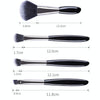 4 In 1 Black Pebbles Makeup Brush Set Eyeshadow Brush Foundation Brush Portable Makeup Brush,Style: Bare Brush