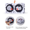 Baby Cloth Book Tear-proof Rustle Sound Quiet Books For Kids, Style: Black and Red Animal