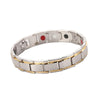 Men Detachable Titanium Steel Magnetic Therapy Bracelet Jewelry(Silver)