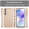 For Samsung Galaxy A55 5G Frosted Translucent TPU Hybrid PC Full Coverage Phone Case(Orange)
