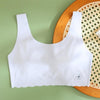 Seamless Girls Underwear Small Undershirt Summer Thin Bra, Size: 80/F1(Light Blue)