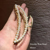 Metal Hair Clip Retro Large Hair Clip, Colour: Double Row Pearl Moon