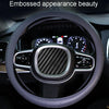 For 36cm-40cm Diameter Steering Wheel Car Silicone Protective Cover Wear Resistant Non-Slip Tire Pattern Driving Grip Sleeve(Gray)