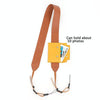Universal PU Leather Shoulder Strap For SLR Cameras With Card Holder(Brown)
