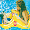 PVC Parent-child Double Swimming Circle Yacht without Tent, Size: 100 x 70cm(Blue)