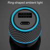 QIAKEY Dual Fast Charging Charger One To Two Cigarette Lighter, Size: TH219 48W(Black)