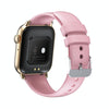 QS08 PRO 1.83 inch BT5.2 Smart Sport Watch, Support Sleep / Heart Rate / Blood Oxygen / Temperature / Blood Pressure Health Monitor(Gold+Pink)