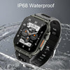 A70 1.96 Inch Health Monitoring Multifunctional IP68 Waterproof Bluetooth Call Smart Watch(Black Steel)