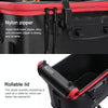 Thickened Multifunctional Folding Live Fish Box Fishing Bucket, Size:45 cm (with Handle and Side Pocket)(Black)
