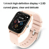 P8 1.4 Inch Heart Rate Blood Pressure Monitoring Smart Watch, Color: Pink