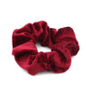 5 PCS Velvet Solid Color Elastic Hair Bands Ponytail Holder Scrunchies Tie Hair Rubber Band Headband(Red)