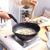 Thick Bottom Maifan Stone Household Small Frying Pan Non Stick Pan Deep Frying Pan, Color:26cm Beige Without Cover