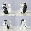 Cat Light Animal Table Lamp Mini Night Light, Power Plug:EU Plug(Look at the Tail)