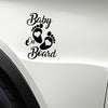 10pcs Baby On Board Warning Car Sticker Reflective Scratch Body Sticker(Laser)