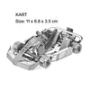 Kart 3D Three-dimensional Metal Car Assembly Model DIY Puzzles Toy