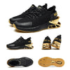 Men Casual Sneakers Tide Luxury Shoes Trainer Breathable Running Shoes, Size: 40(Black Gold)