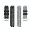 For Garmin Approach S2 / S4 Two-color Silicone Watch Band(Black Grey)